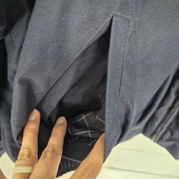 Polo Ralph Lauren Vintage Mens Navy Bomber Jacket with plaid lining XXL - Picture 6 of 7